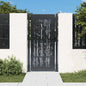 Puerta de jardín 100x100 cm acero corten diseño ligero