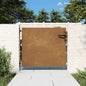 Puerta de jardín 100x100 cm acero corten diseño ligero