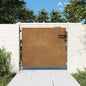 Puerta de jardín 100x100 cm acero corten diseño ligero