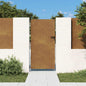 Puerta de jardín 100x100 cm acero corten diseño ligero
