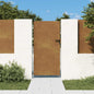 Puerta de jardín 100x100 cm acero corten diseño ligero