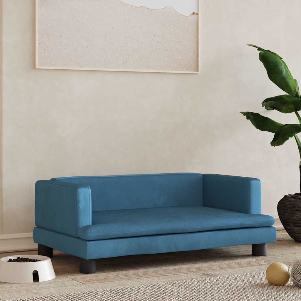 Cama para perros de cuero sintético color capuchino 50x40x30 cm