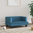 Cama para perros de cuero sintético color capuchino 50x40x30 cm