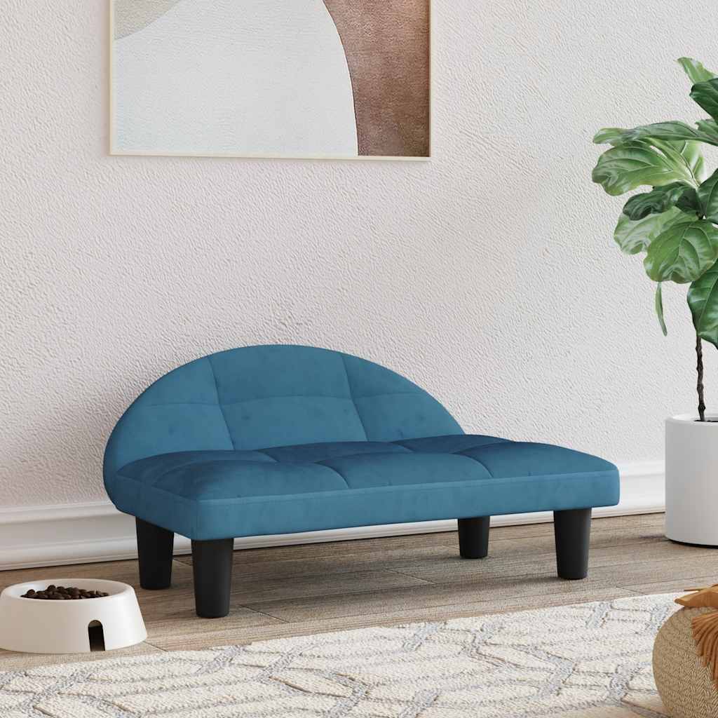 Cama para perros de cuero sintético color capuchino 50x40x30 cm