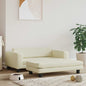 Dog bed with cream synthetic leather extension 100x50x30 cm