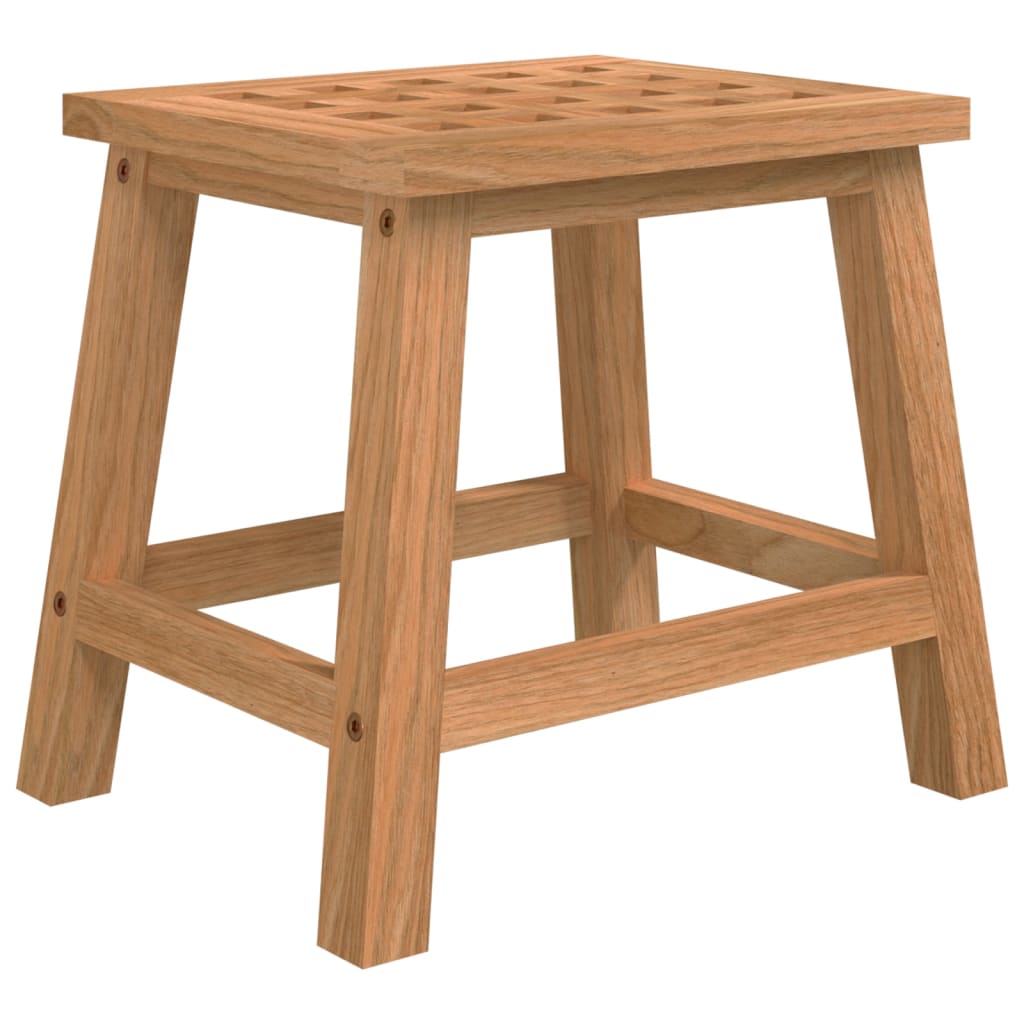 Taburete escalón madera maciza nogal 29x22,5x25,5 cm