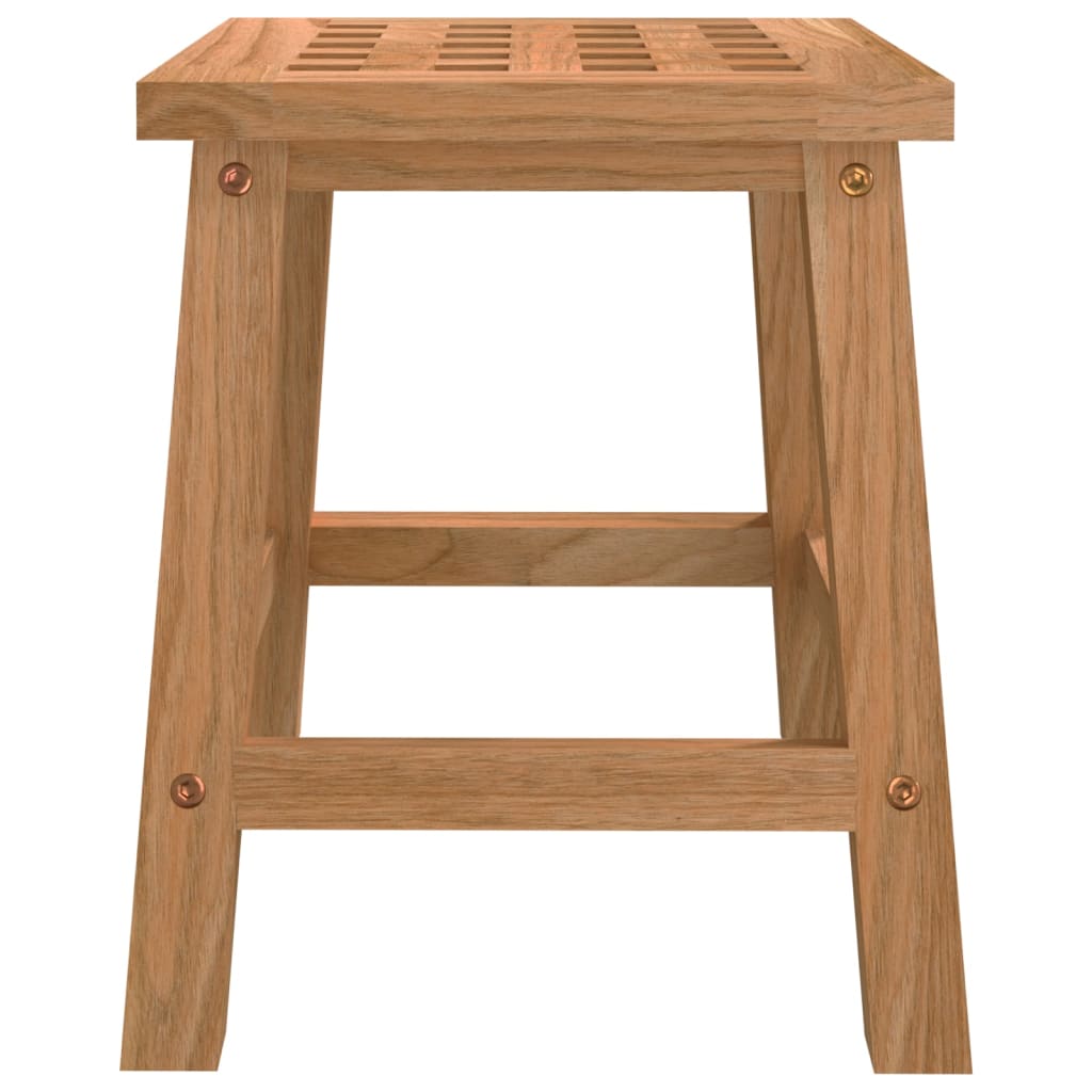 Taburete escalón madera maciza nogal 29x22,5x25,5 cm