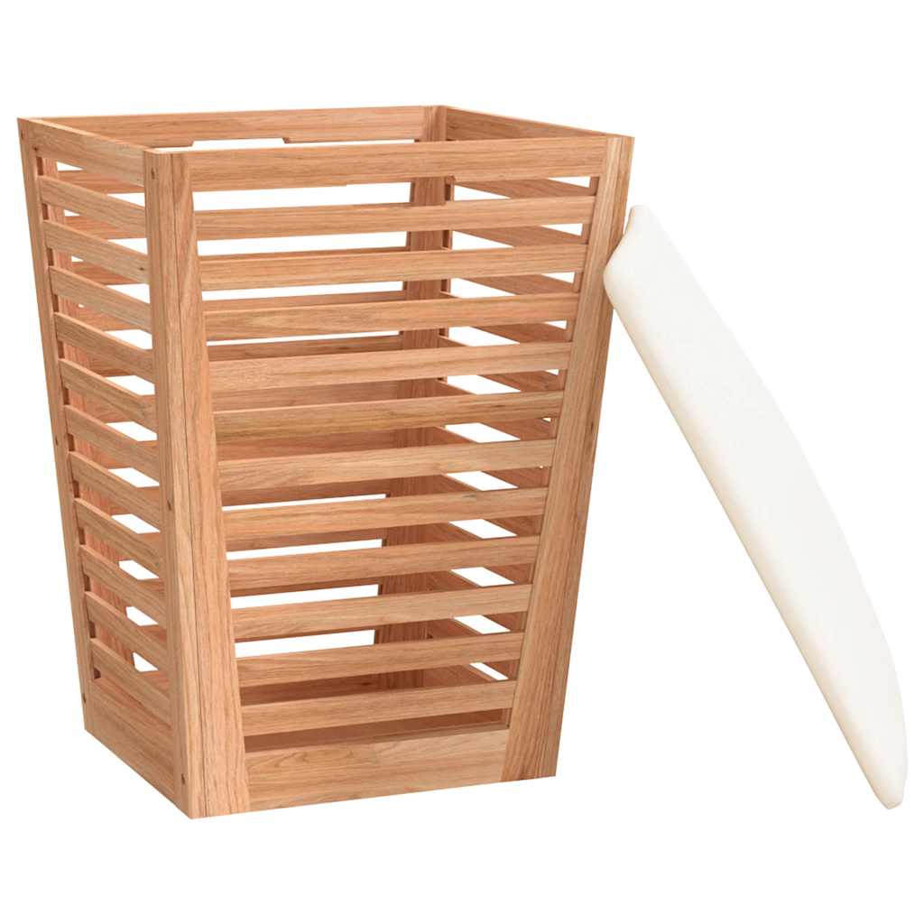 Taburete de baño madera maciza de nogal 40,5x40,5x56 cm