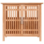 Armario de lavabo madera maciza de nogal 66x29x61,5 cm