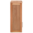 Armario de baño para pared madera maciza de nogal 42x23x60 cm
