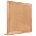 Espejo de pared madera maciza nogal 55x55 cm