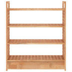 Zapatero con cajón madera maciza nogal 70x27x81 cm