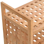 Zapatero con cajón madera maciza nogal 70x27x81 cm