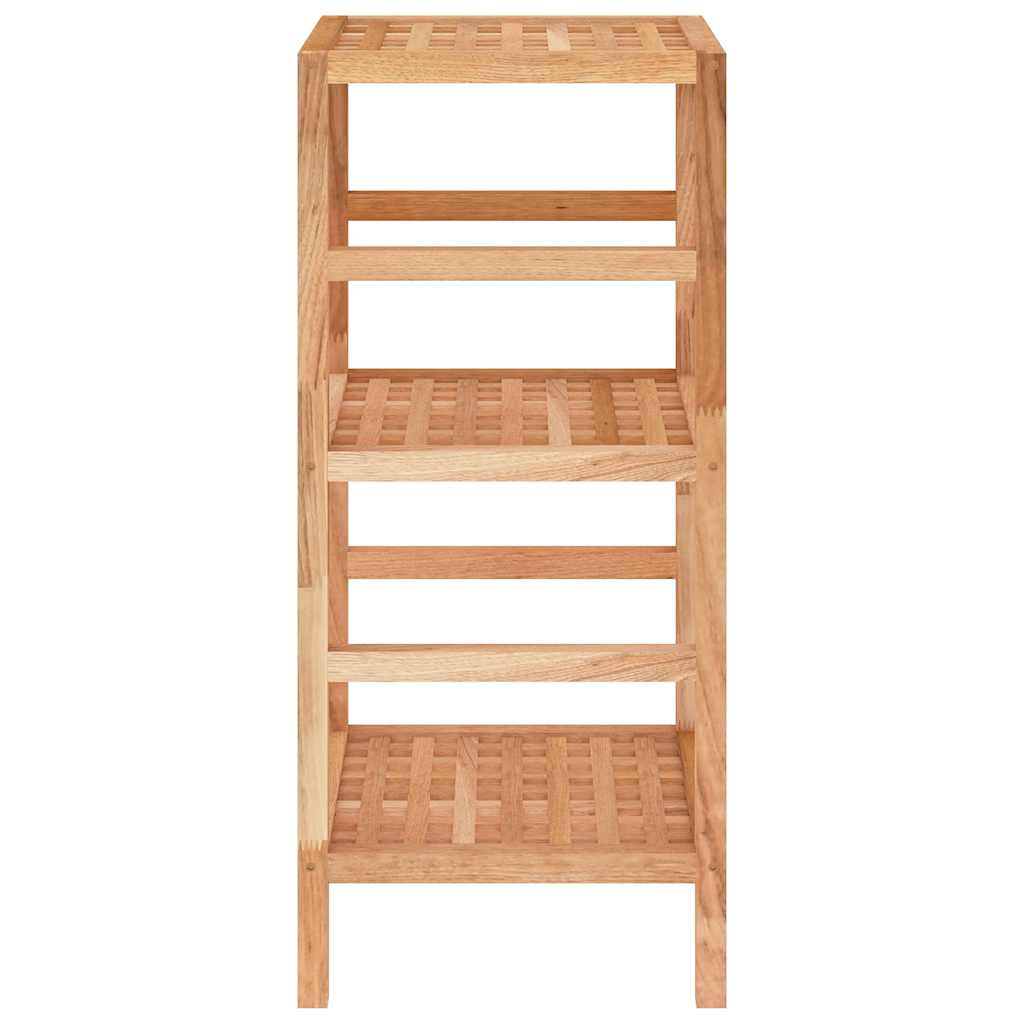 Estante de baño madera maciza nogal 35,5x35,5x79 cm