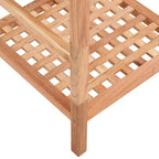 Estante de baño madera maciza nogal 35,5x35,5x79 cm