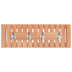 Perchero de pared madera maciza de nogal 42x8,5x14 cm