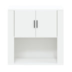 Armario de pared madera contrachapada blanco 80x33x80 cm