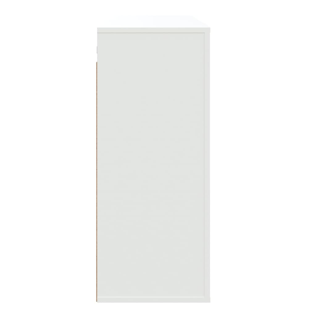 Armario de pared madera contrachapada blanco 80x33x80 cm