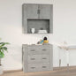 Armario de pared madera contrachapada blanco 80x33x80 cm