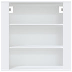Armario de pared madera contrachapada blanco 80x33x80 cm