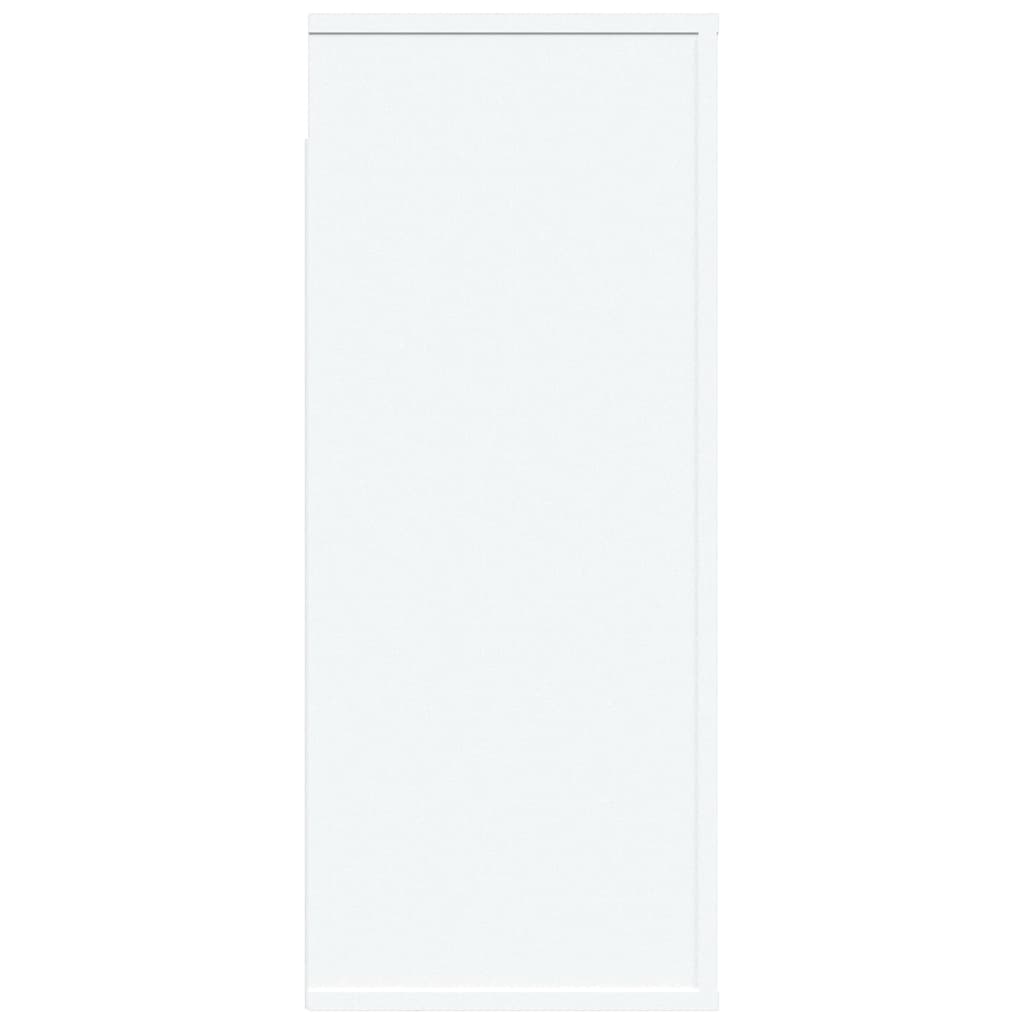 Armario de pared madera contrachapada blanco 80x33x80 cm