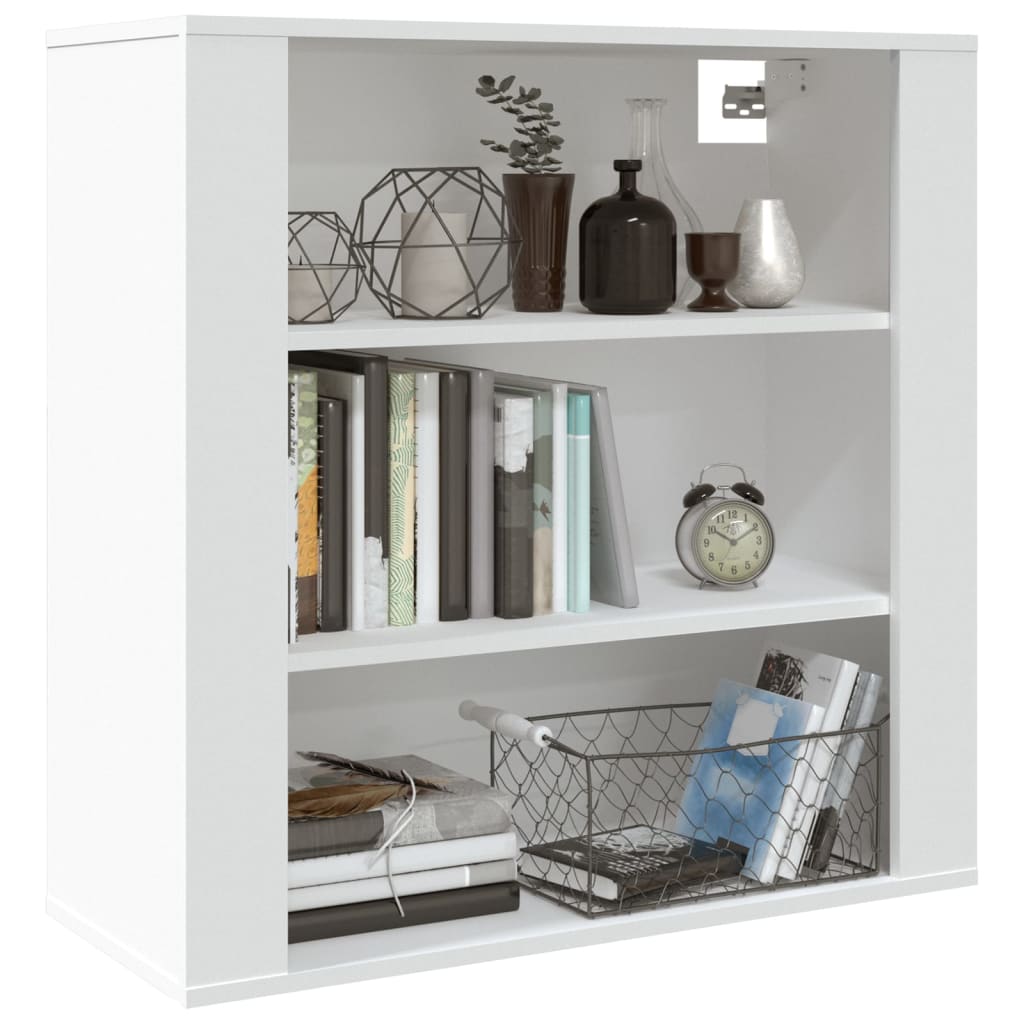 Armario de pared madera contrachapada blanco 80x33x80 cm