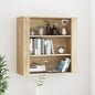 Armario de pared madera contrachapada blanco 80x33x80 cm
