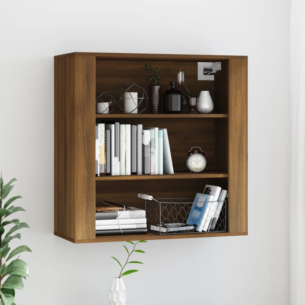 Armario de pared madera contrachapada blanco 80x33x80 cm