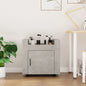 Carrito de escritorio contrachapada blanco brillo 60x45x60 cm
