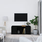 Mueble para TV madera contrachapada marrón roble 160x35x55 cm
