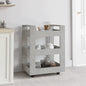 Carrito de cocina madera contrachapada blanco 60x45x80 cm