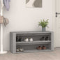 Zapatero de madera contrachapada blanco 100x35x45 cm