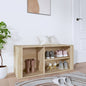 Mueble zapatero madera contrachapada blanco 150x35x45 cm