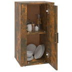 Aparador madera contrachapada color roble ahumado 40x33x70 cm
