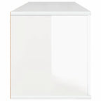 Zapatero pared contrachapada blanco brillo 100x35x38 cm
