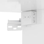 Zapatero pared contrachapada blanco brillo 100x35x38 cm