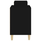 Mueble para TV madera contrachapada negro 160x35x55 cm