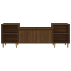 Mueble para TV madera contrachapada marrón roble 160x35x55 cm
