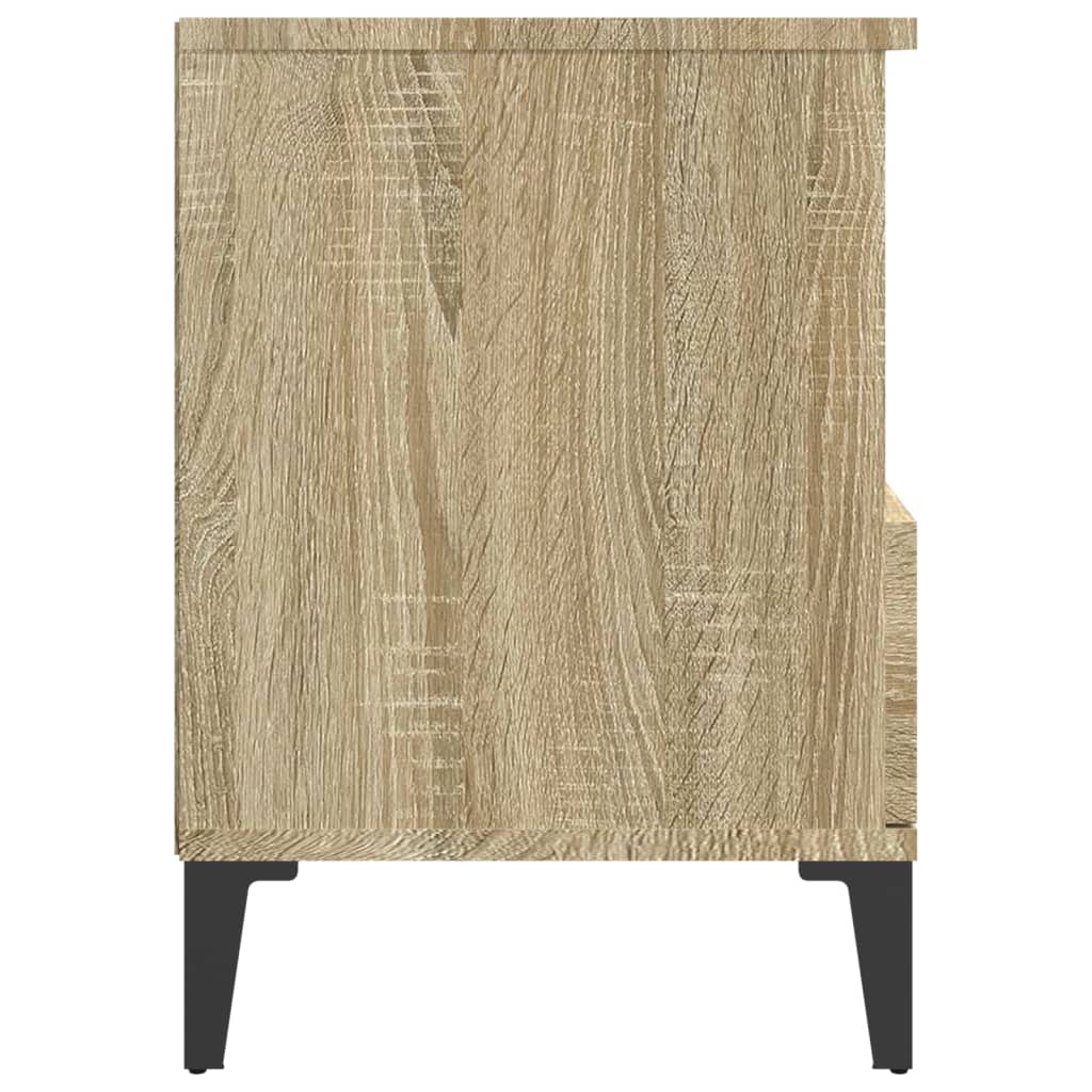 Mesita de noche roble Sonoma 40x35x50 cm