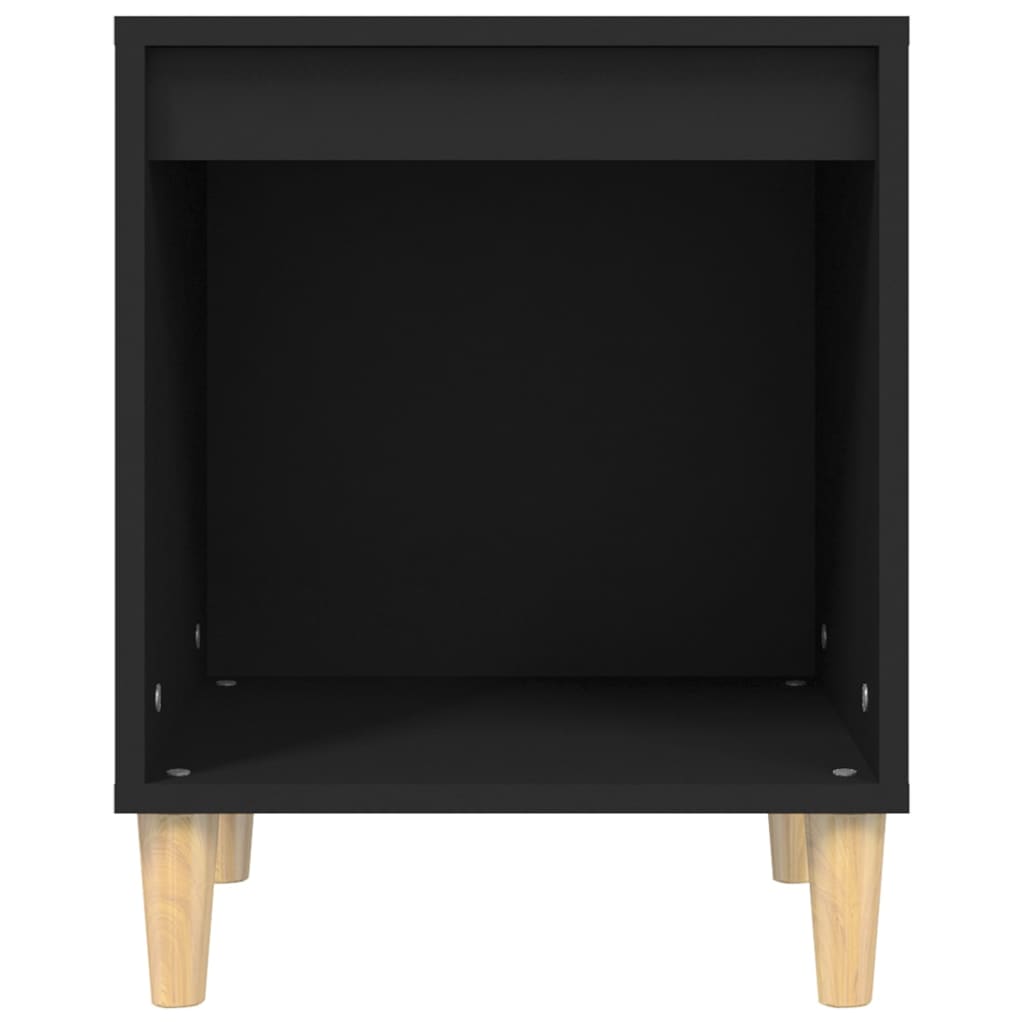 Mesitas de noche 2 unidades negro 40x35x50 cm