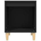 Mesitas de noche 2 unidades negro 40x35x50 cm