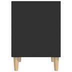 Mesitas de noche 2 unidades negro 40x35x50 cm