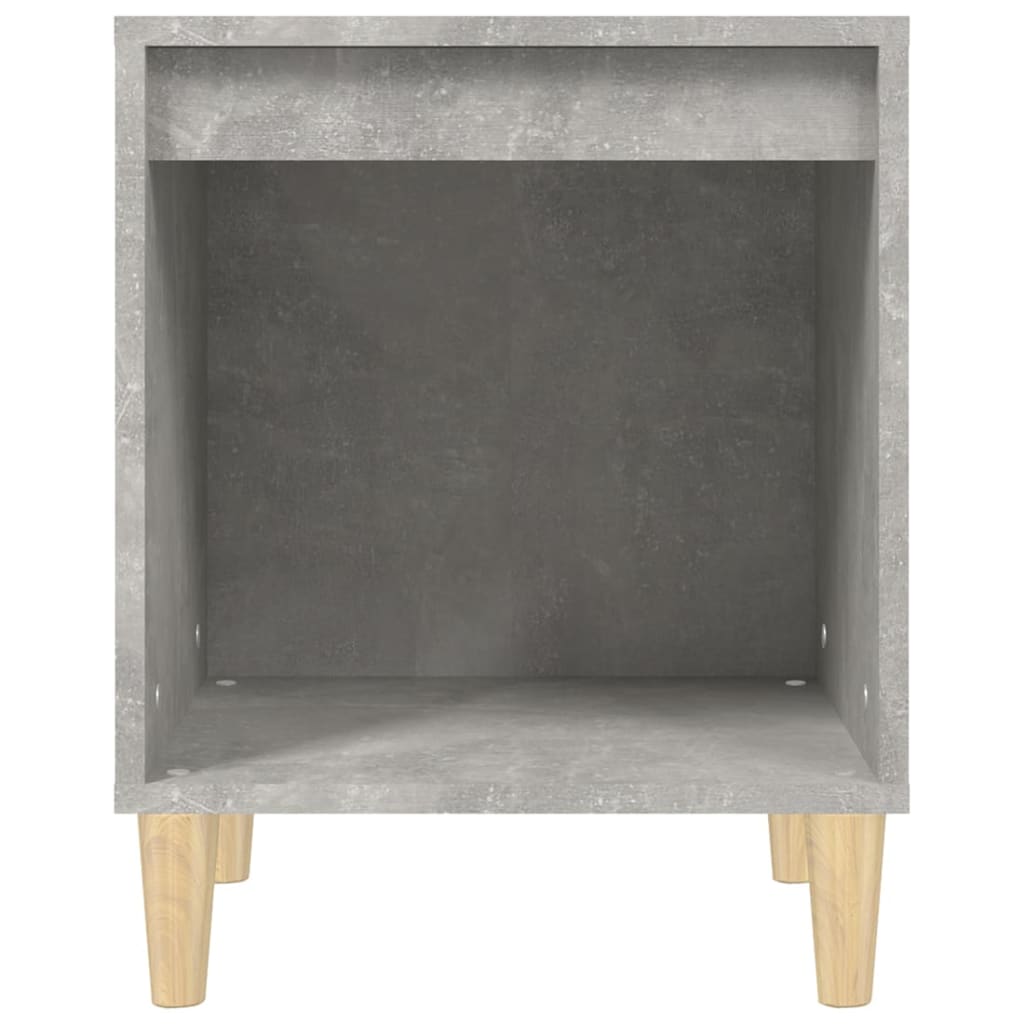 Mesitas de noche 2 unidades gris hormigón 40x35x50 cm