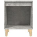 Mesitas de noche 2 unidades gris hormigón 40x35x50 cm