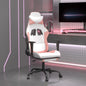 Silla gaming con masaje cuero sintético negro