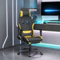 Silla gaming con masaje cuero sintético negro