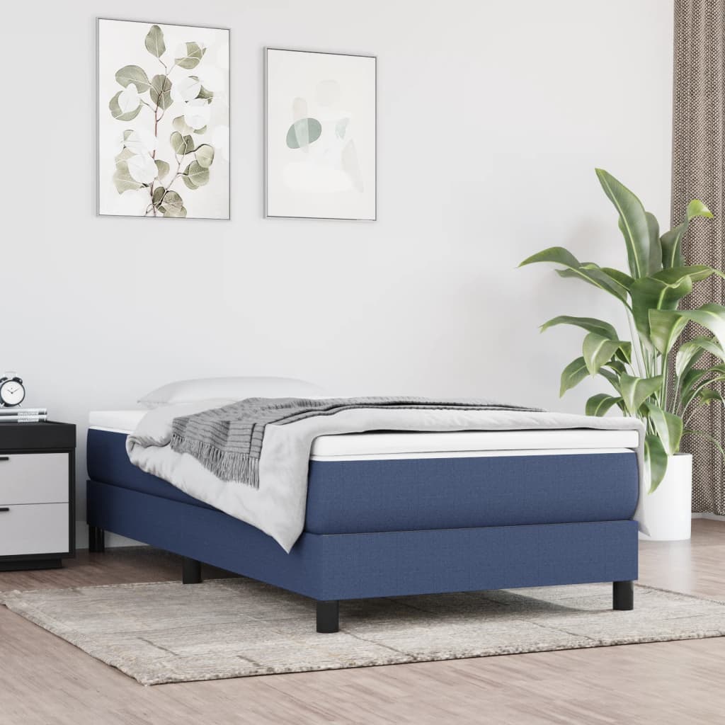 Cama sin colchón blanca 180x200 cm madera de ingeniería