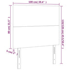 Cabecero Capuchino 100x5x118/128 cm Piel Sintética