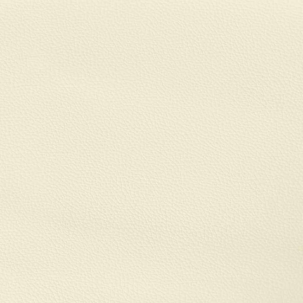 Cabeceros 2 unidades cuero sintético color crema 90x5x78/88cm