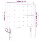 Cabecero Capuchino 100x5x118/128 cm Piel Sintética